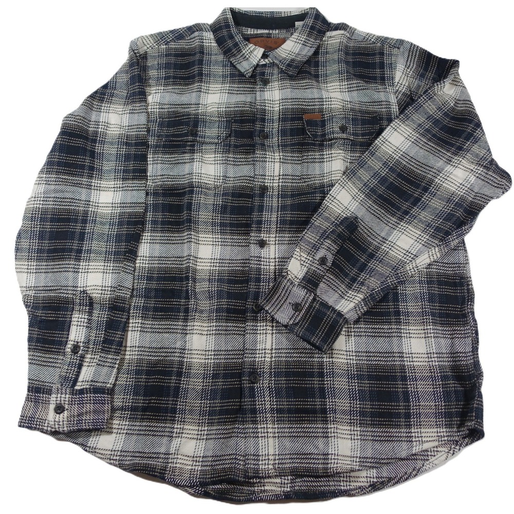 Orvis Big Bear Flannel Shirt Men XL Heavy Weight Cotton Side Pockets NWT NEW
